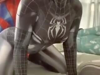 Spider zentai jāšanās: bezmaksas netīras saspraude vid 6c