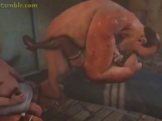Lulu fucked keras dalam 3d raksasa seks klip animasi
