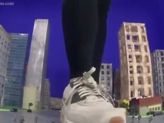 יוֹפִי fictional פַנטָזִיָה giantess, חופשי מבוגר סרט 3f