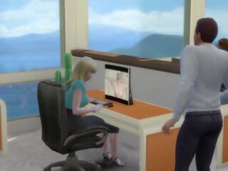 Į tvarka ne į prarasti a darbas blondinė pasiūlymų jos putė - suaugusieji klipas į as ofisas