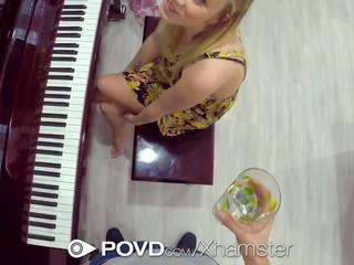 Povd Blonde Piano Student Seduced by Teacher: Free sex movie 29