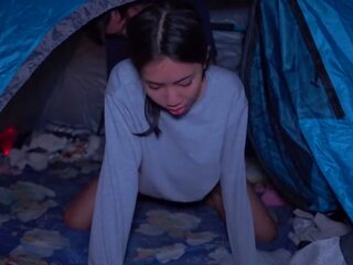 Awam camping seks dalam tent feat. bellamissu