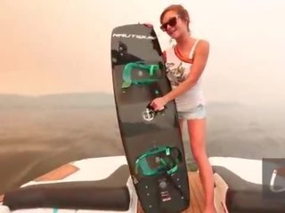 Tiny Redhead Fucks On The Boat On A Smoky Day