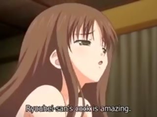 E çmendur romancë anime shfaqje me uncensored anale, grup skena